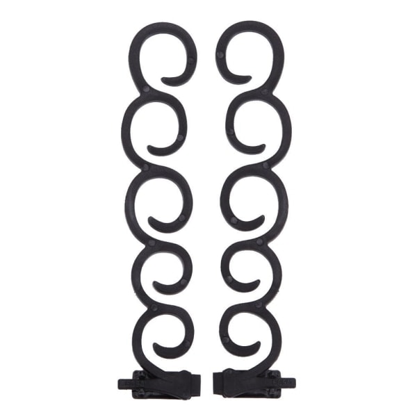 2 stk./sæt Kvinders Hår Fletning Værktøj Hår Twist Styling Klip Braider Rulle Bun Maker DIY Hårbånd Tilbehør Sort