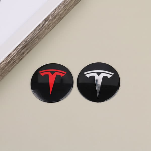 4 stk. hjulcenternavkapsæt til Tesla Model 3 Y Tesla Accesso Silver