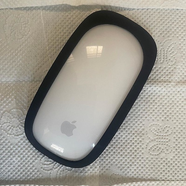 2 stk. Erstatningsdeksel og skinn for Apple Magic Mouse 1 & 2 - svart