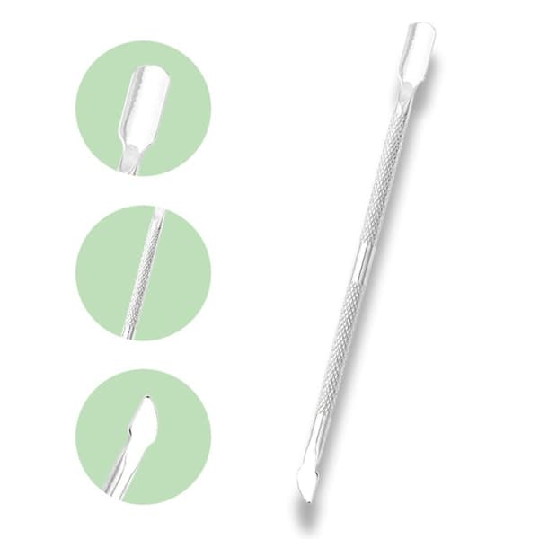 Dobbelt Hoved icle Pusher Negle Cleaner Gouges Ske Manicure Pedicure