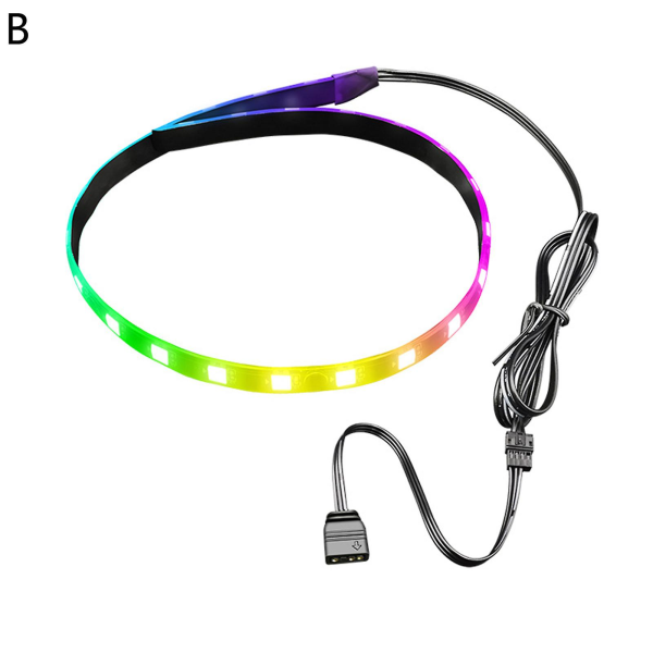 COOLMOON LED-lysstripe magnetisk 40 cm PC-datamaskin RGB-lysstang med 4-pin RGB/5V ARGB B