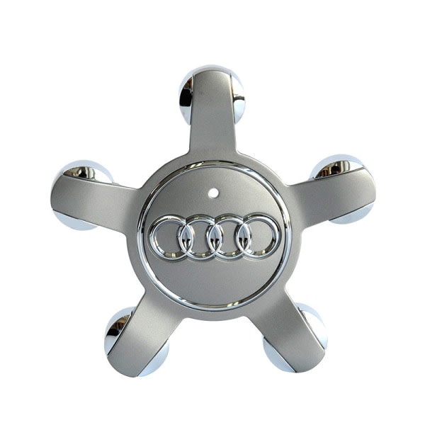 Lämplig för Audi 134mm Five-Claw Cover Wheel Hub Logo A6 A4L-Audi 5-Claw Convex Sub-Black (fyrpack)