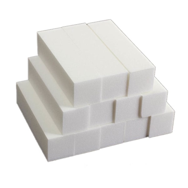 12pcs White Buffer Sanding Block Files Grit Manicure Nail Art Tips Tool default