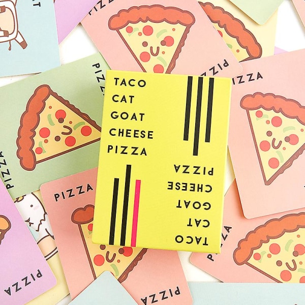 Uusi Taco Cat Vuohenjuusto Pizzakorttipeli Perhejuhla Hauska Peli Lahjalelu Peli Shytmv