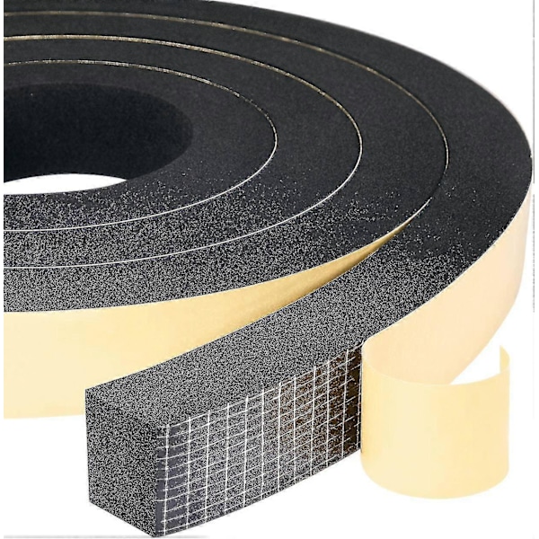 Vaahtomuovi Tiiviste Nauha 2 Rullaa 25mm(l) X20mm(k) X4m(p) Tiivistää Säältä, Iskuilta Ja Kolhuilta Kalusteet