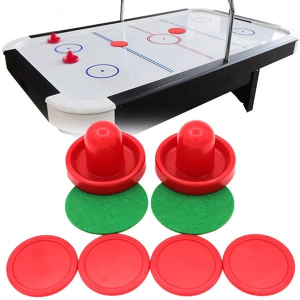 Airhockey Set Hemmabord Spel Ersättningstillbehör 4-Sliders