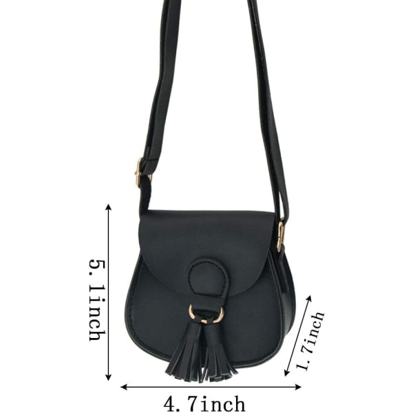 2 st Crossbody väskor Småbarn Prinsessa Handväskor Tassel Stil