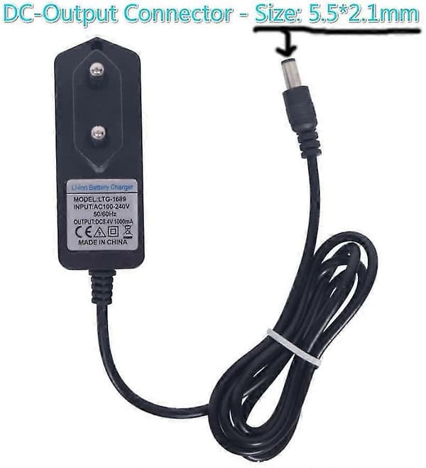 Lader for LED-hodelykt sykkel MTB lampe 8.4V EU-lader - dobbel lader