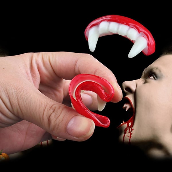 Trickleksak för barn/vuxna Realistiska för vampyrtänder Lindra stresstillbehör