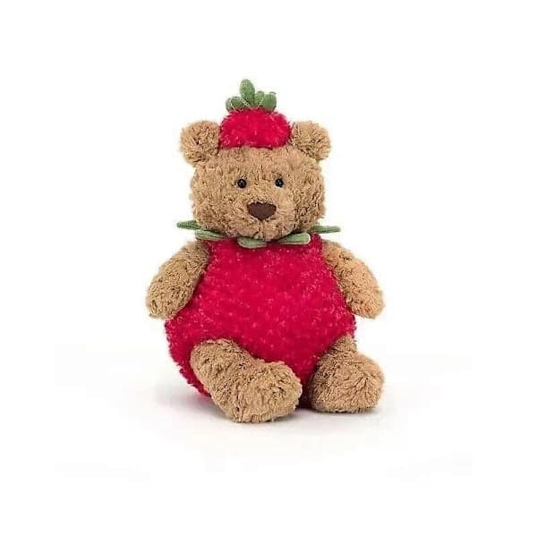 NWT Jellycat Bartholomew Bear Jordgubbe Limited Edition [YJD]