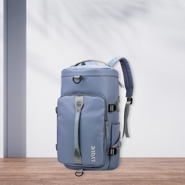 Gym Bag for Kvinner Sports Duffel Bag Reise Ryggsekk Weekend Overnight Bag med Sko-rom Dark Blue