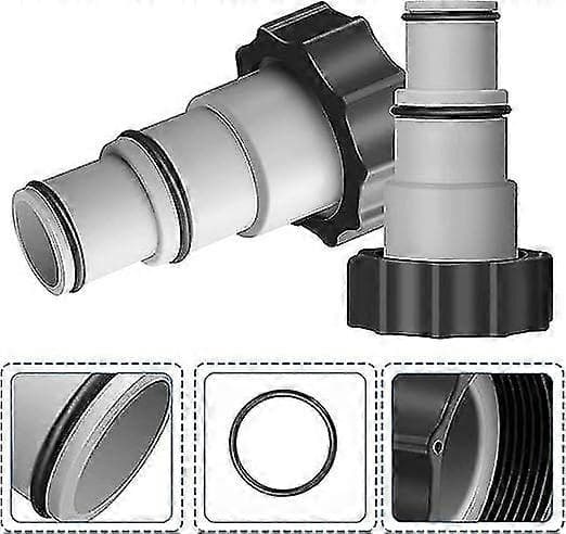 Pool Adapter til Intex Pool Tilslutningssæt Slangeadapter 32-38mm til Poolpumper