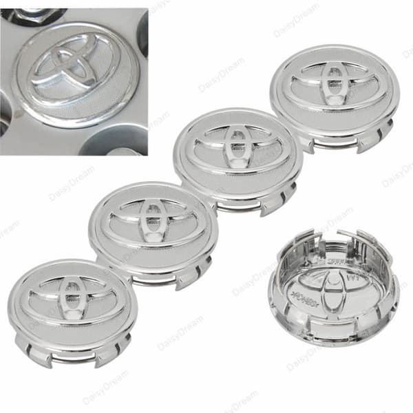 Hjulcentrumkåpa - Toyota - 4×OD57mm - Navkapsel - Emblem - ABS-plast