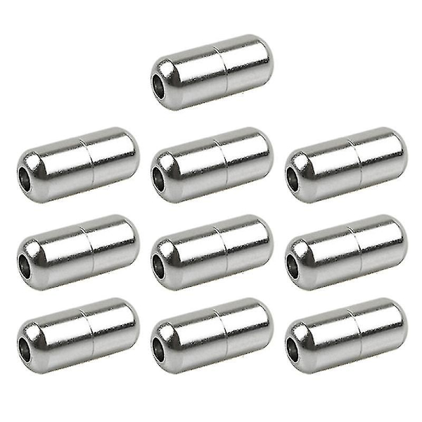 10 st Slipsko utan slipsnören Accessries Skosnören Spännlås Elastiska Lazy Skosnören-silver