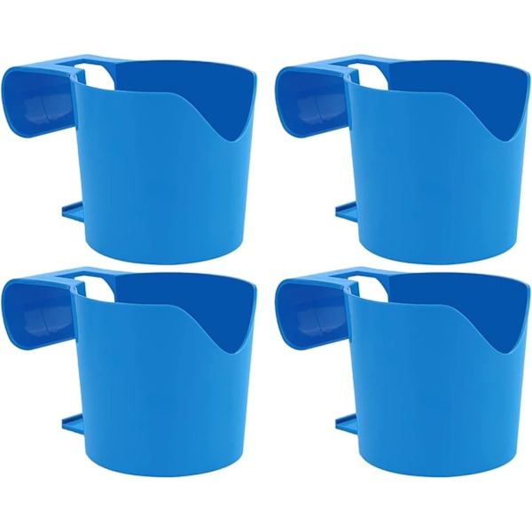 4x Poolside Cup Holders för ovanjordiska pooler Multipurpose Pool Storage Clip on Pool Cup Holder för SPA Uppblåsbar badtunna Drycker