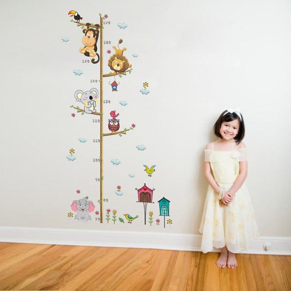 2024 højdekort vægklistermærker Børneværelse børneværelse aftagelige klistermærker