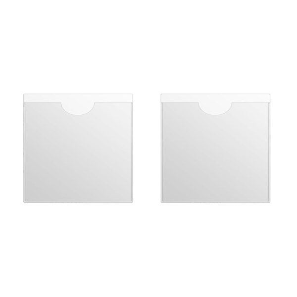 Klare Selvklebende Billett- og Notatholdere Bil Vindskjerm Passholder Notat Plakat Beskyttelsesdeksel for Biltillatelser Merker 2pcs