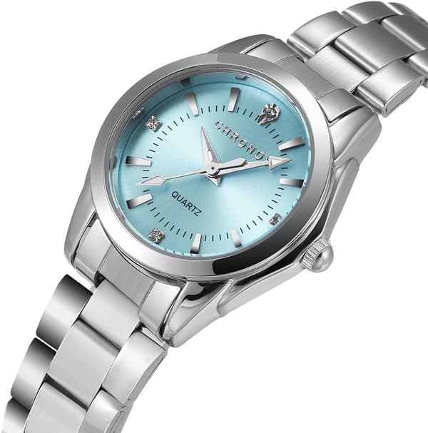 Dame Quartz Armbåndsure Dame Piger Vandtæt Rustfrit Stål Analog Ur