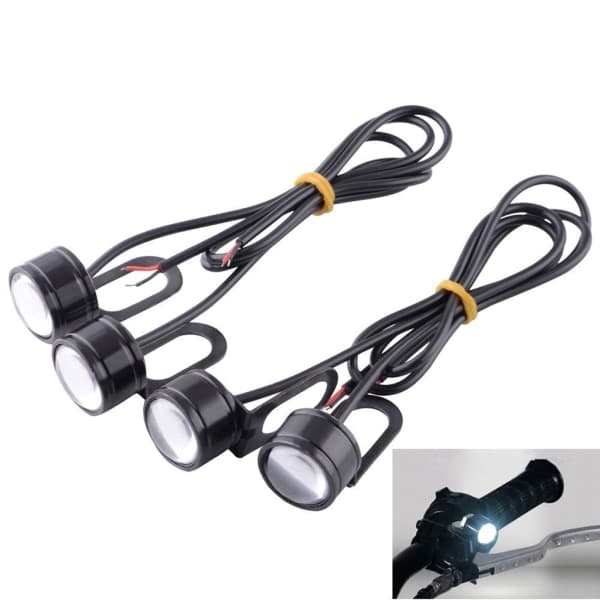 2 st/set Motorcykel Extra ljus Hög ljusstyrka Eagle Eye Ljus Indikatorlampor Cykelutrustning