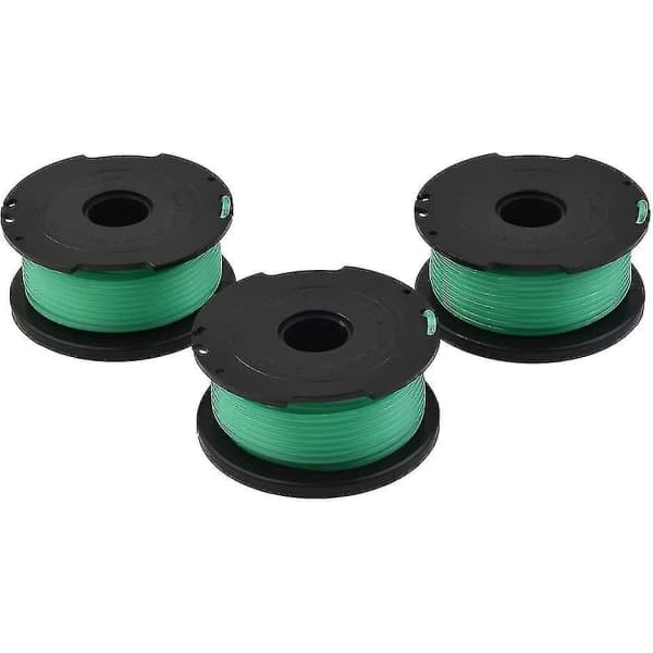 6 stk. Spoletråd for gresstrimmer, reservedel til gressklipper for Black & Decker Gl7033 Gl8033 Gl9035[PB]