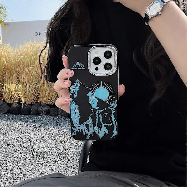 Kotelo iPhone 13 Pro Max TPU+PC Galvanointi Aurora Matkapuhelinkotelo