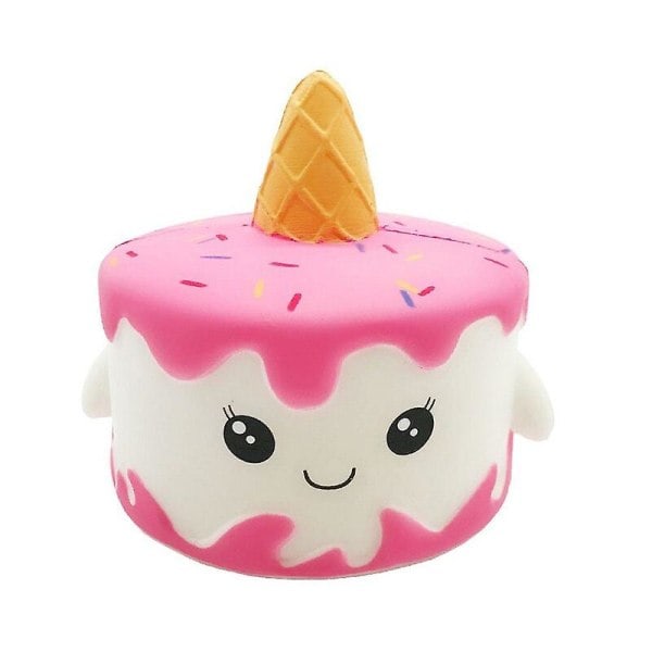 Kawaii Squishy Langsomt Stigende Enhjørning Kage Klem Legetøj Blødt Brød Dekompression Dekompression Legetøj Simulation Håndværk Dekoration 11*10 Cm