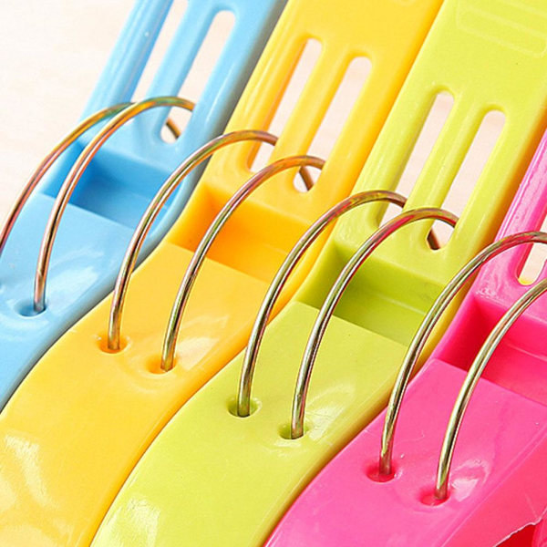 Solstol Strandhandduksklipp 4-pack Stora Klämmor Klädnypor Tunga Tvätt A One-size