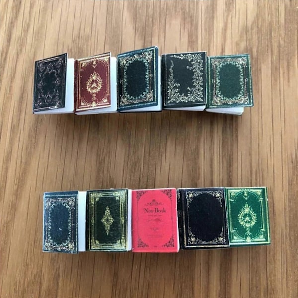 Miniatyyrikirja Hiuspinni Barretti, Käsintehty Vintage Pieni Kirja Hiuspinni Asuste, Tyhjä Sivu Kirjat Ranskalainen Barretti, Kirjallinen Lahja, 100% Uusi Red