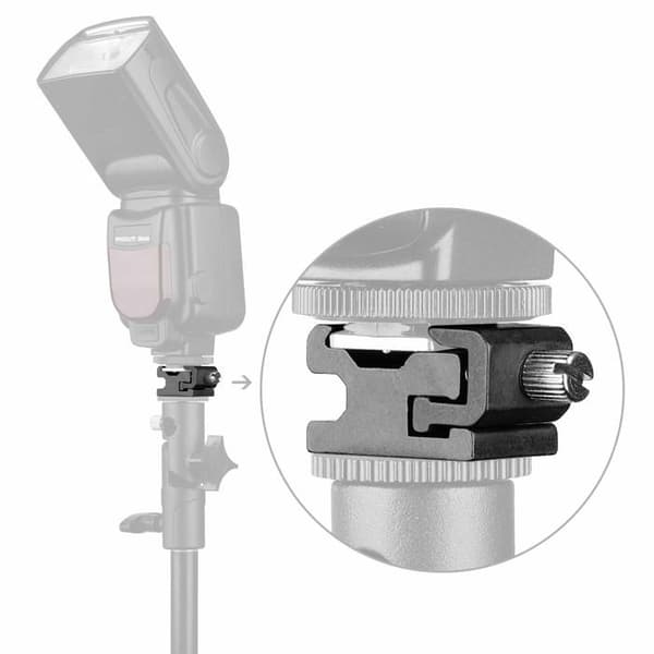 Kallskoadapter, justerbart metallfäste för Nikon och Canon DSLR-kameror