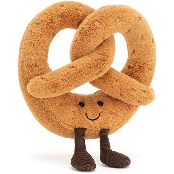 Jellycat Amuseables Pretzel Fyldt Dyr, 7 tommer | Mad Plys | Sjov Gave