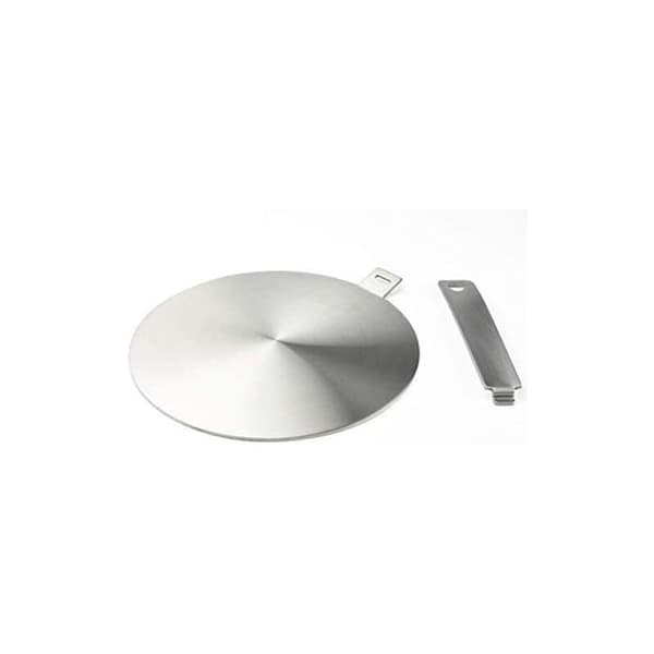 Induktionsadapterplade (20 cm aluminium), induktionskogepladekonverter, varmespredningskogeplade, med håndtag