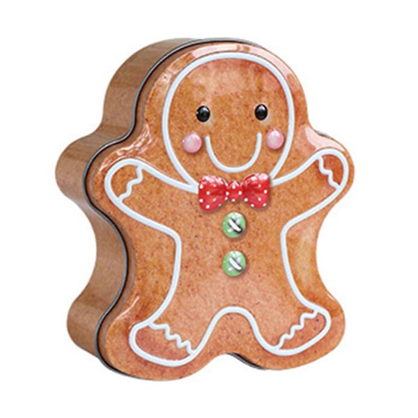 Jul Förvaringslåda i Plåt, Godis Kex Kakburk för Juldekoration