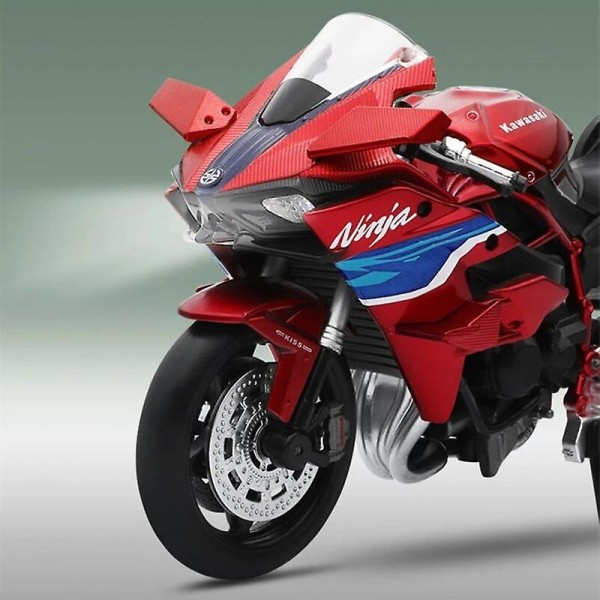 1/12 H2r Ninja 250 leksaksmotorcykel formgjuten metall modell 1:12 Super sport racing ljud och ljus serie present till pojkar