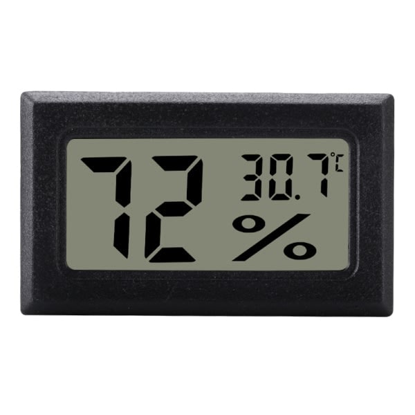 Mini LCD -kosteusmittari / lämpömittari harmaa