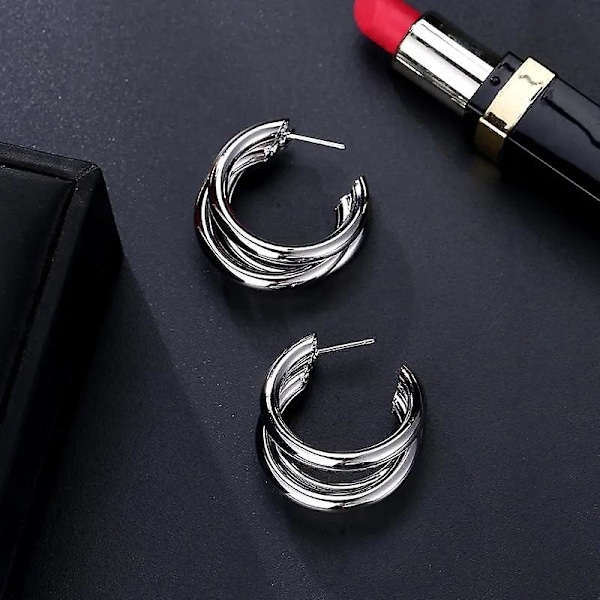 Kvinders øreringe pige stud øre Drop Lady C Rhinestones Rund Cirkel CC Geometrisk Elegant Metal Trendy e220yin