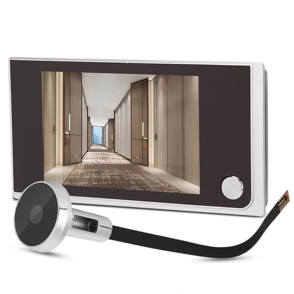 Digital dørspion-ringeklokke - 3,5\" LCD - 120 grader - Sinklegering - Ultratynn