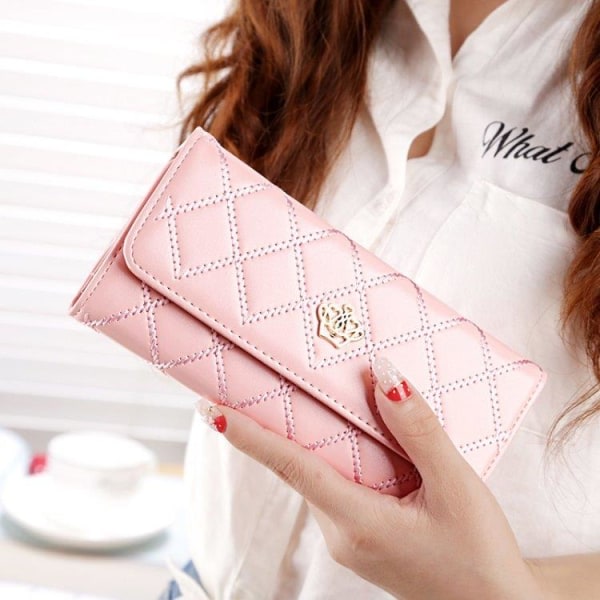 Fashion Wallet Ladies with zipper and crown