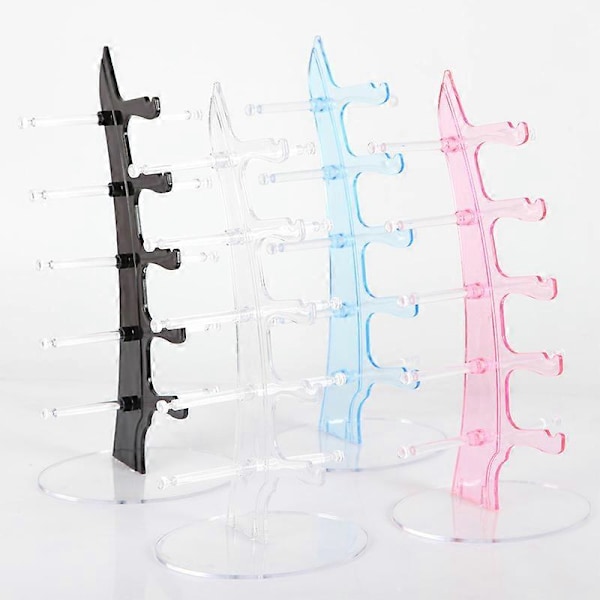 Glasögonställ  Solglasögon- och Glasögonorganisatör för Stilfull Förvaring och Presentation black Four pairs of eye di