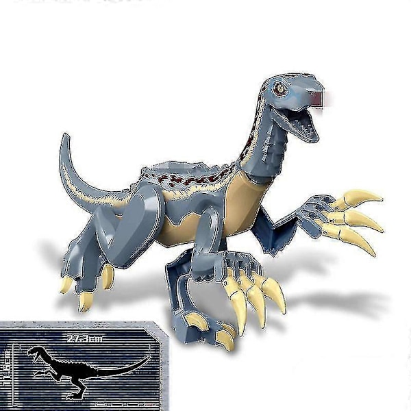 1 stk Jurassic Stor Dinosaur Byggeklodser T-rex Quetzalcoatlus Baryonyx Actionfigurer Legetøj til Børn Gaver Therizinosaurus