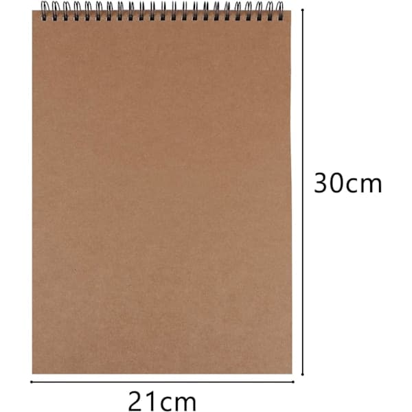 A4 Skissblock Ritblock med 60 Sidor/30 Ark 160gsm Dr