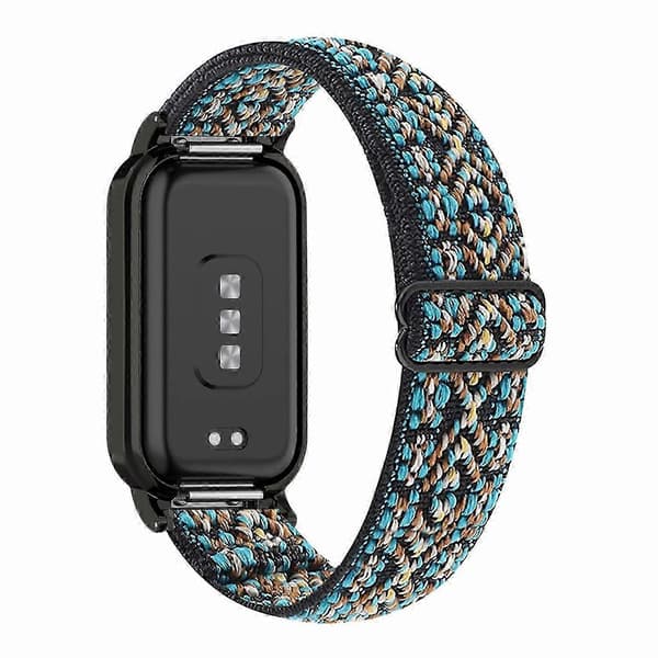 Justerbart klockarmband i elastisk nylon för Redmi Band 2, andningsbart armband för smartklocka Brown