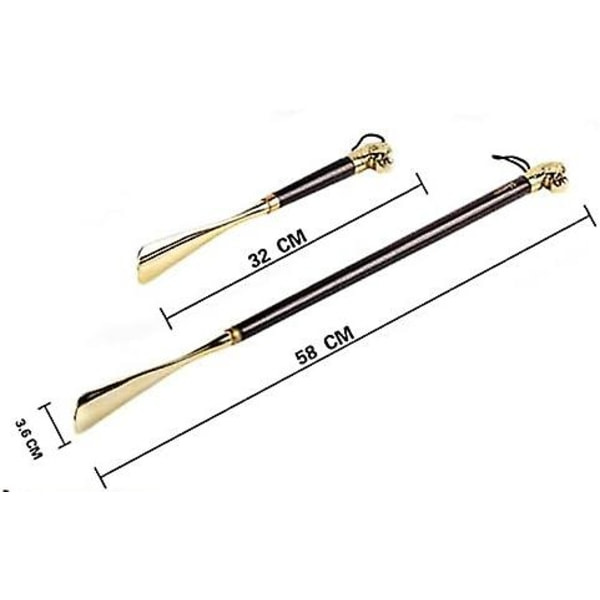 32CM guldsko med holdbart langt håndtag - Hjemmesko