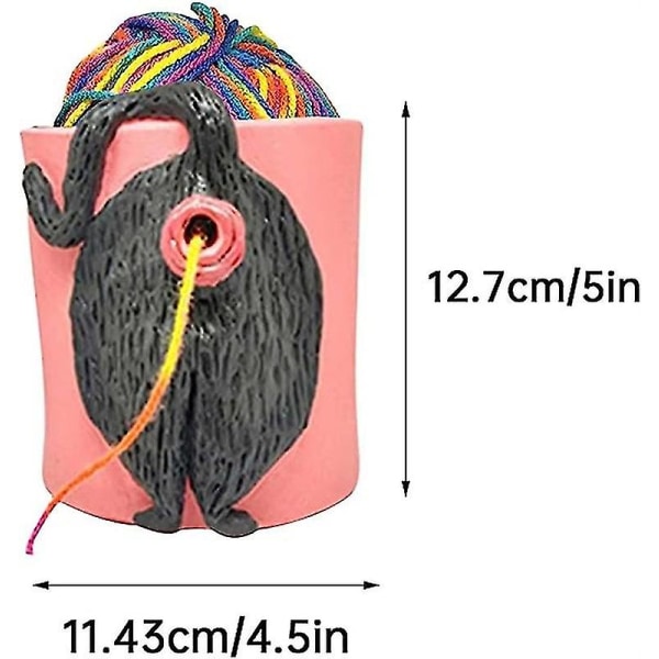 Garnbolle for strikking Morsom kattebak Garnbolle Kjæledyr Elsker strikkere Heklere Gaver Q1