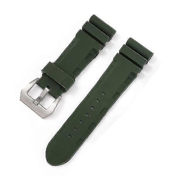 Urrem til Panerai 24mm Blød Gummi Herre Urrem Urtilbehør Orange