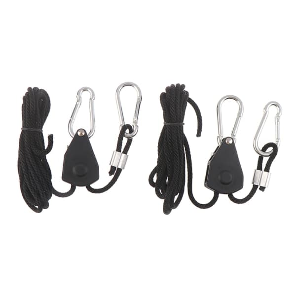 2 stk. 1/8\" Justerbar Grolys Ratchet Reb Hanger Til Grolys Sort One Size