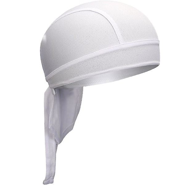 Solid Farvet Cykling Sports Bandana Mountainbike Landevejscykel Cykling Pirat Hat White