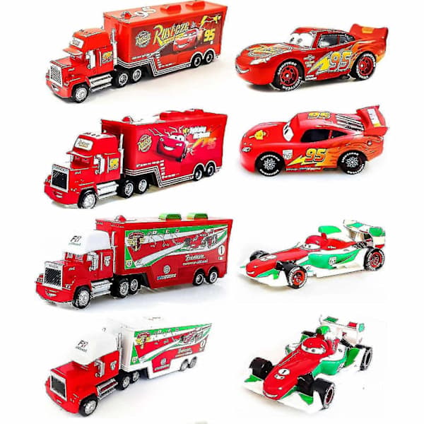 Bilar Hicks Mack Lastbil Farbror Diecast Leksaksset - WELLNGS O O