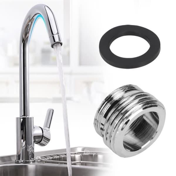 Kjøkkenkranadapter - hageslangediverter - forkrommet messing - hagevanning