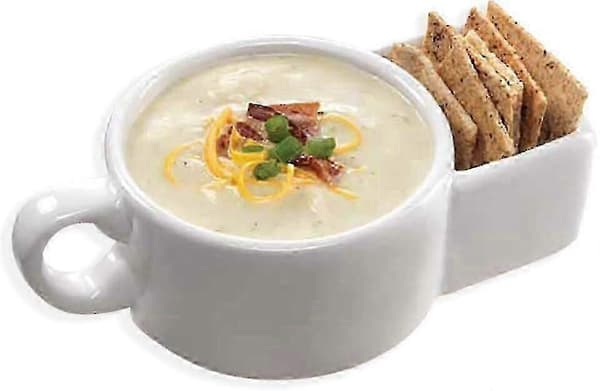 Ett stykke tre-i-ett kjeks kopp krus suppe og kjeks krus 51-100ML