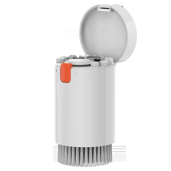 Mobil tangentbordsrengöringssats, bärbar dator rengöringsspray 20 i 1 multiverktyg elektronisk enhet rengöringsborste white orange